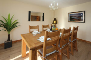Ballintoy Harbour dining room at The Ferns