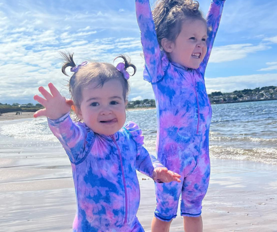 Children playing on the beach